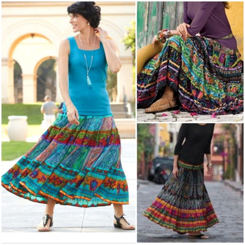Travel‎ Smith tiered Boho Skirt - Picture 2 of 6